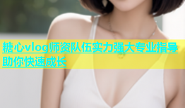 糖心vlog师资队伍实力强大专业指导助你快速成长
