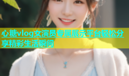 心糖vlog女演员专属展示平台轻松分享精彩生活瞬间
